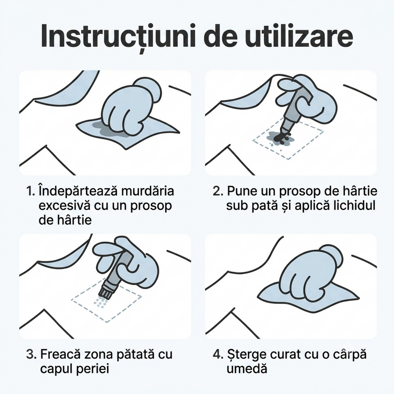 Creion portabil indepartare pete